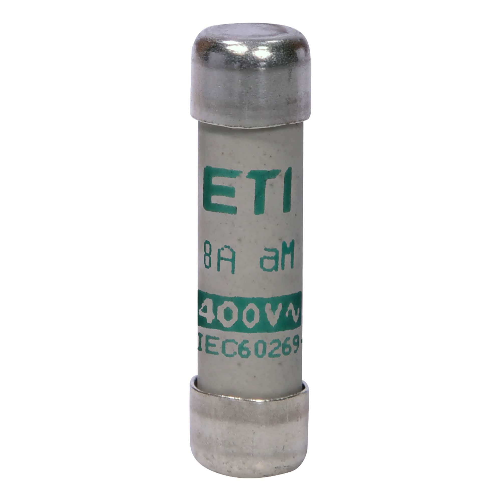 Siguranta fuzibila cilindrica ETI 8x32mm aM 230/415VAC 8A 20kA - SKU: 2652004