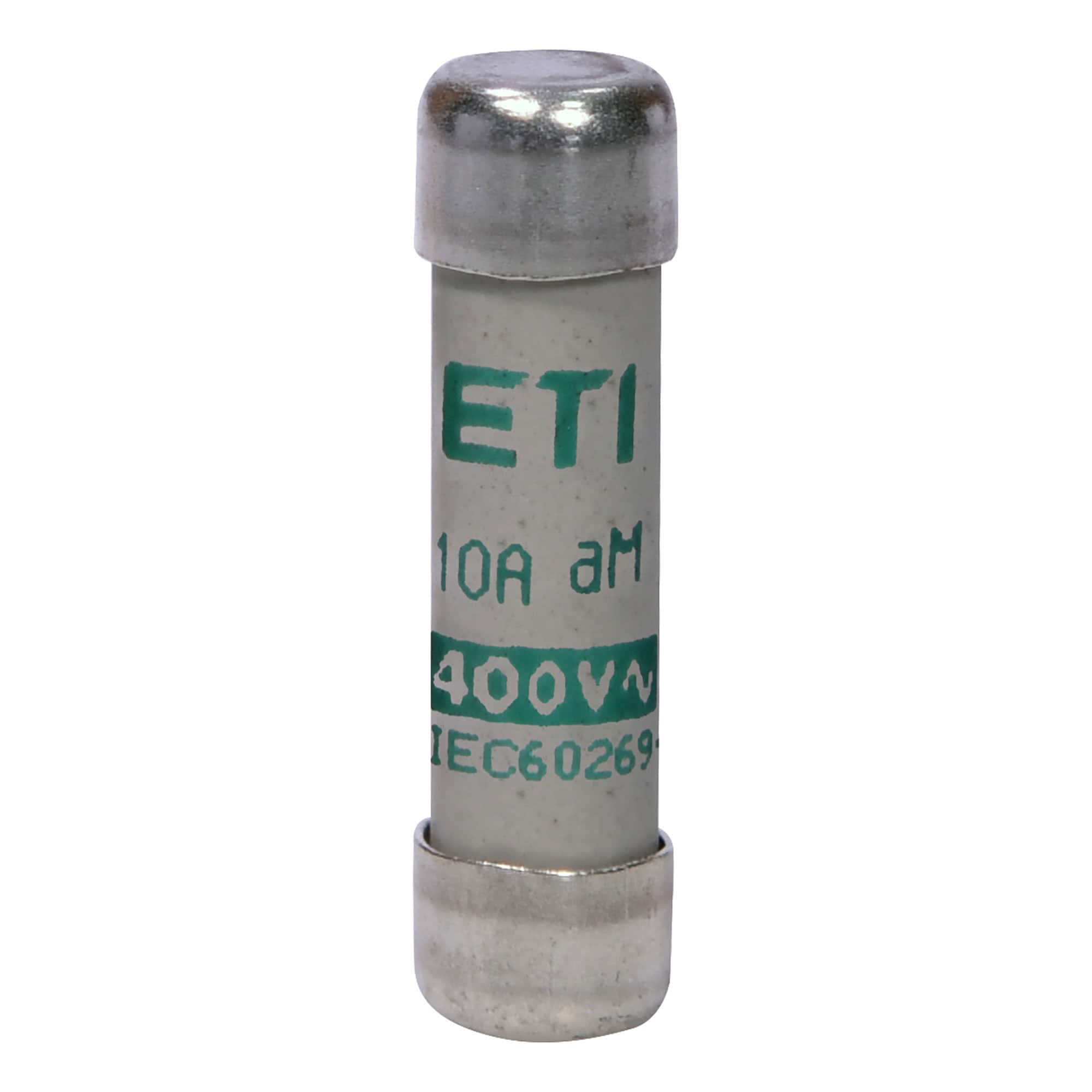 Siguranta fuzibila cilindrica ETI 8x32mm aM 230/415VAC 10A 20kA - SKU: 2652005
