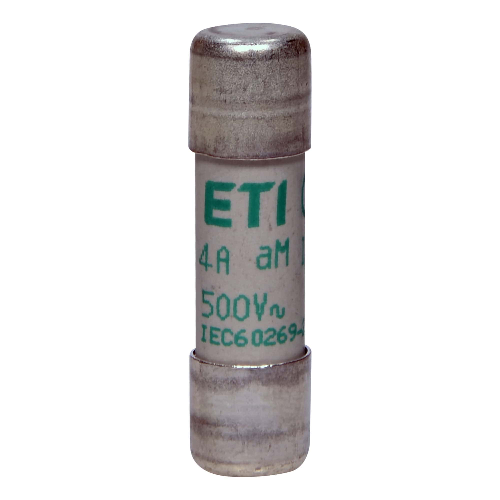 Siguranta fuzibila cilindrica 10x38mm, aM, 500VAC, 4A, 120kA - SKU: 2652012