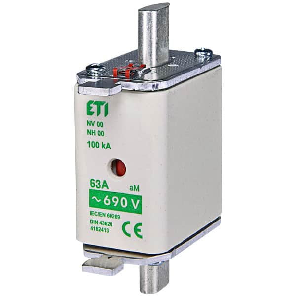 Siguranta fuzibila MPR fara izolatie ETI, Gr.00, aM, 160A, 100kA, 690VAC - SKU:  4111736