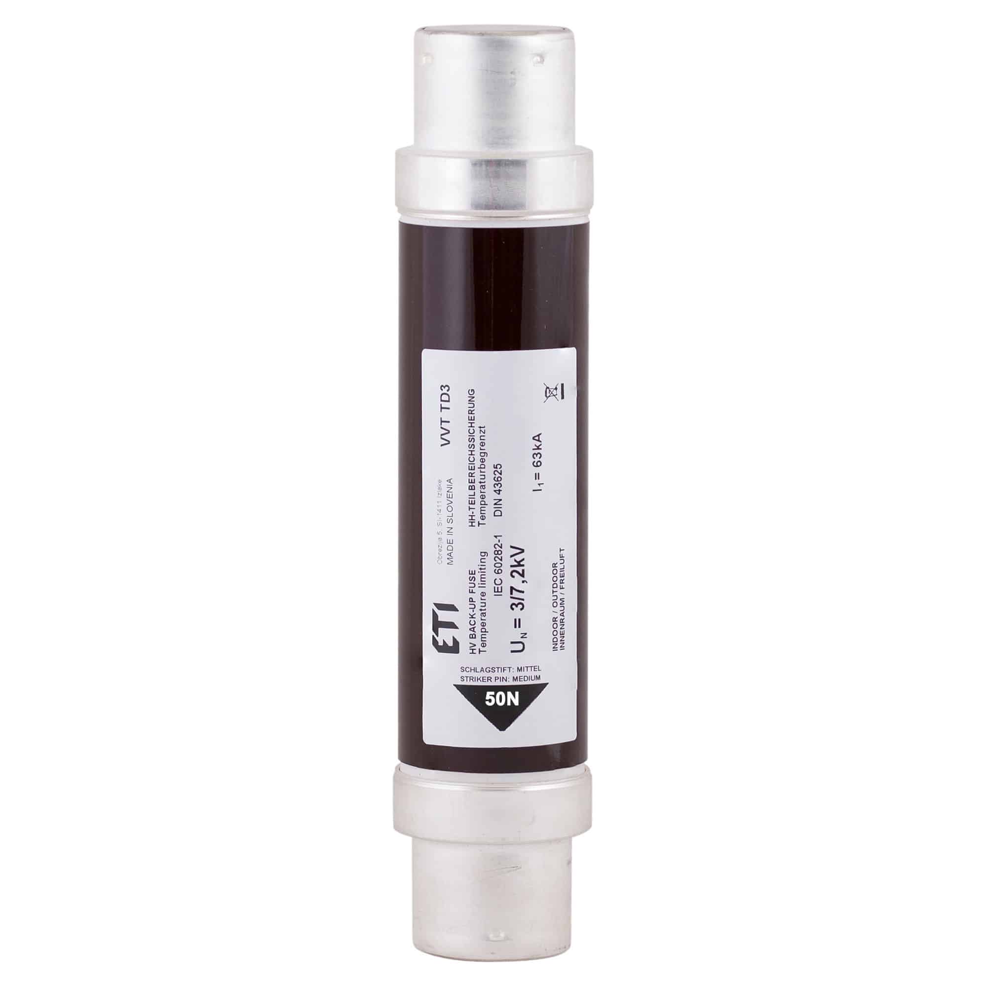 Siguranta fuzibila inalta tensiune 40A 50N 7.2kV 63kA - SKU: 4220013