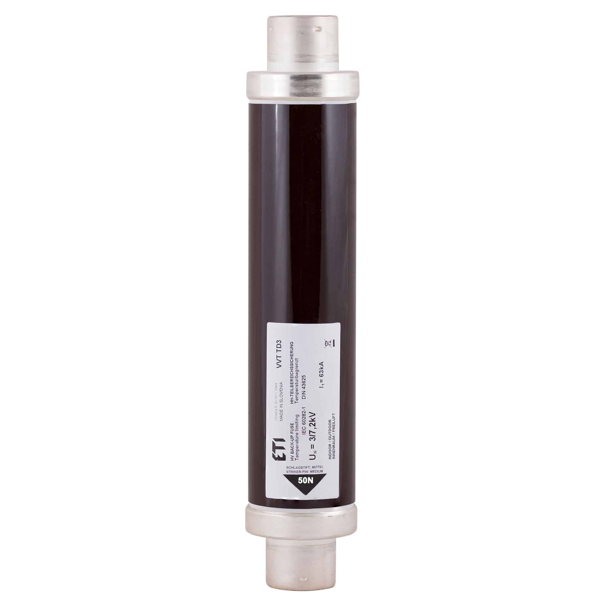 Siguranta fuzibila inalta tensiune 25A, 50N, 442x68mm, 7.2kV, 63kA - SKU: 4220610