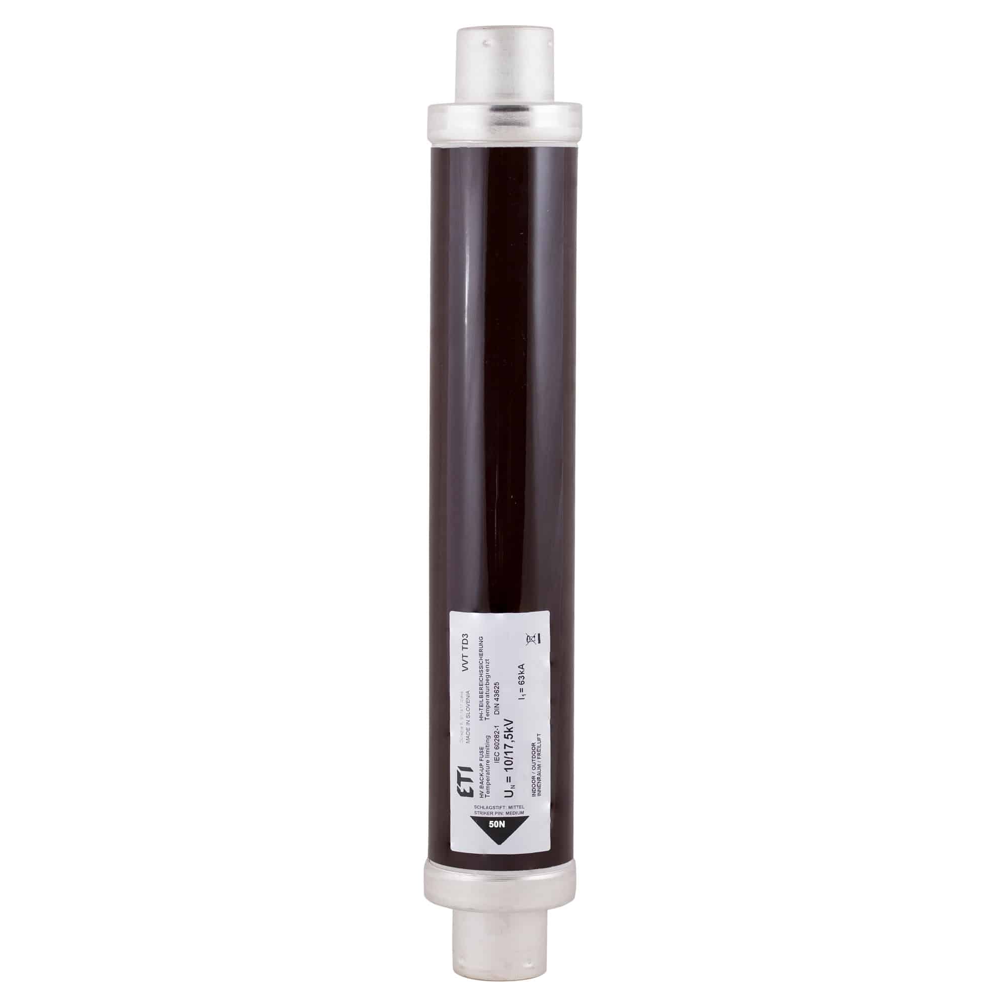 Siguranta fuzibila inalta tensiune 50A, 50N, 17.5kV, 63kA - SKU: 4240014