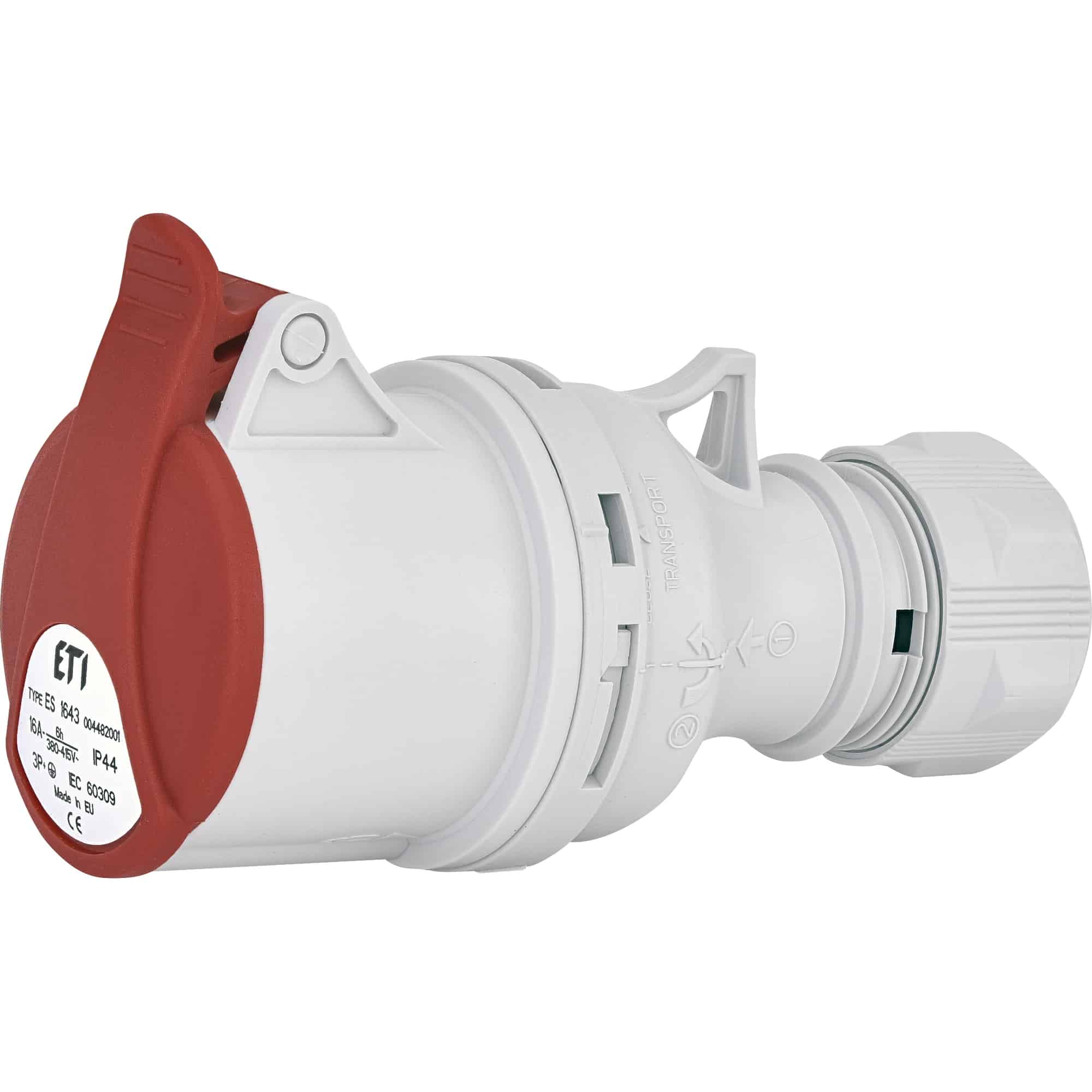 Priza trifazica mobila, IP44, 3P+E, 16A - SKU: 4482001
