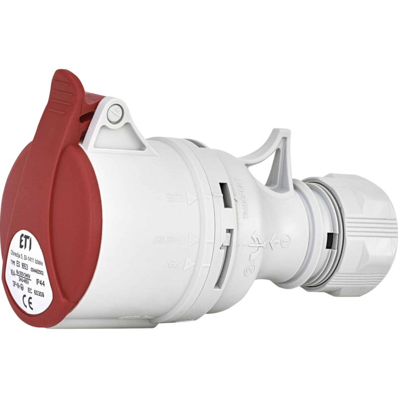 Priza trifazica mobila, IP44, 3P+N+E, 16A - SKU:  4482002