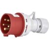 Stecher trifazic cu reversare faze, IP44, mobil, 16A, 3P+N+E - SKU:  4482022