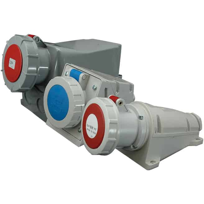 Priza trifazica aplicata, 3P+E, 63A, IP67 - SKU:  4482046