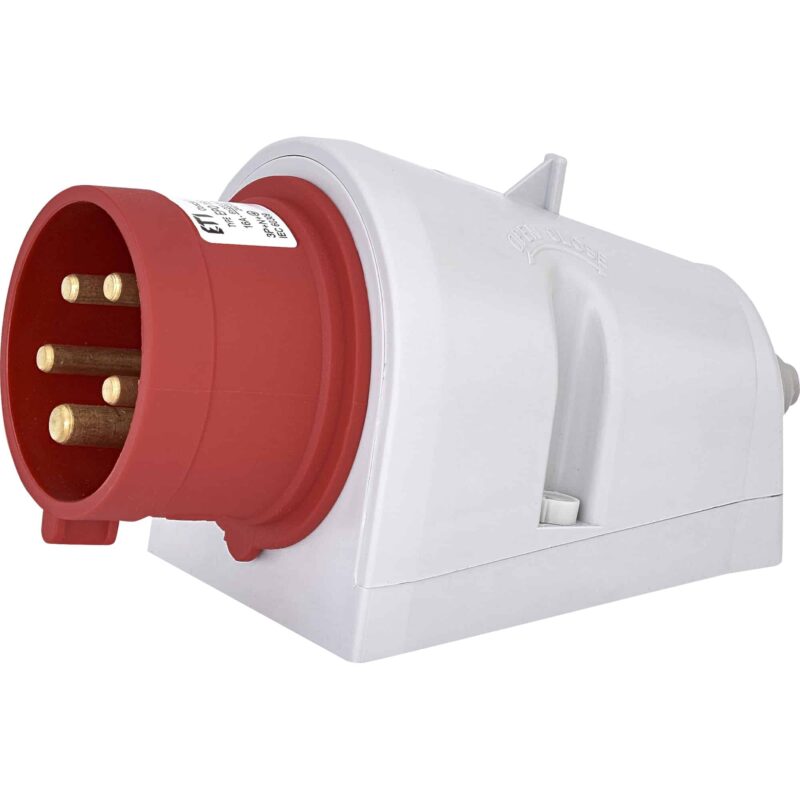 Stecher trifazic cu reversare faze, IP44, 16A, 3P+N+E, 400V - SKU:  4482064