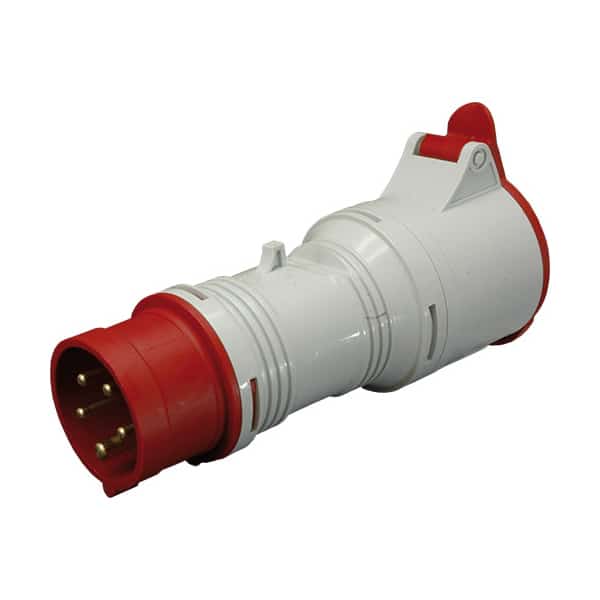 Adaptor fisa trifazica-priza trifazica ETI, IP44, mobil, 3P+N+E / 3P+E, 16A - SKU:  4482116