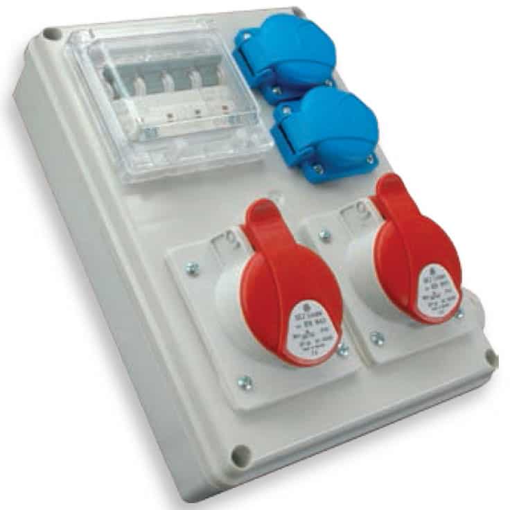 Tablou organizare santier trifazic/monofazic 5 module IP54 16A - SKU:  4483150