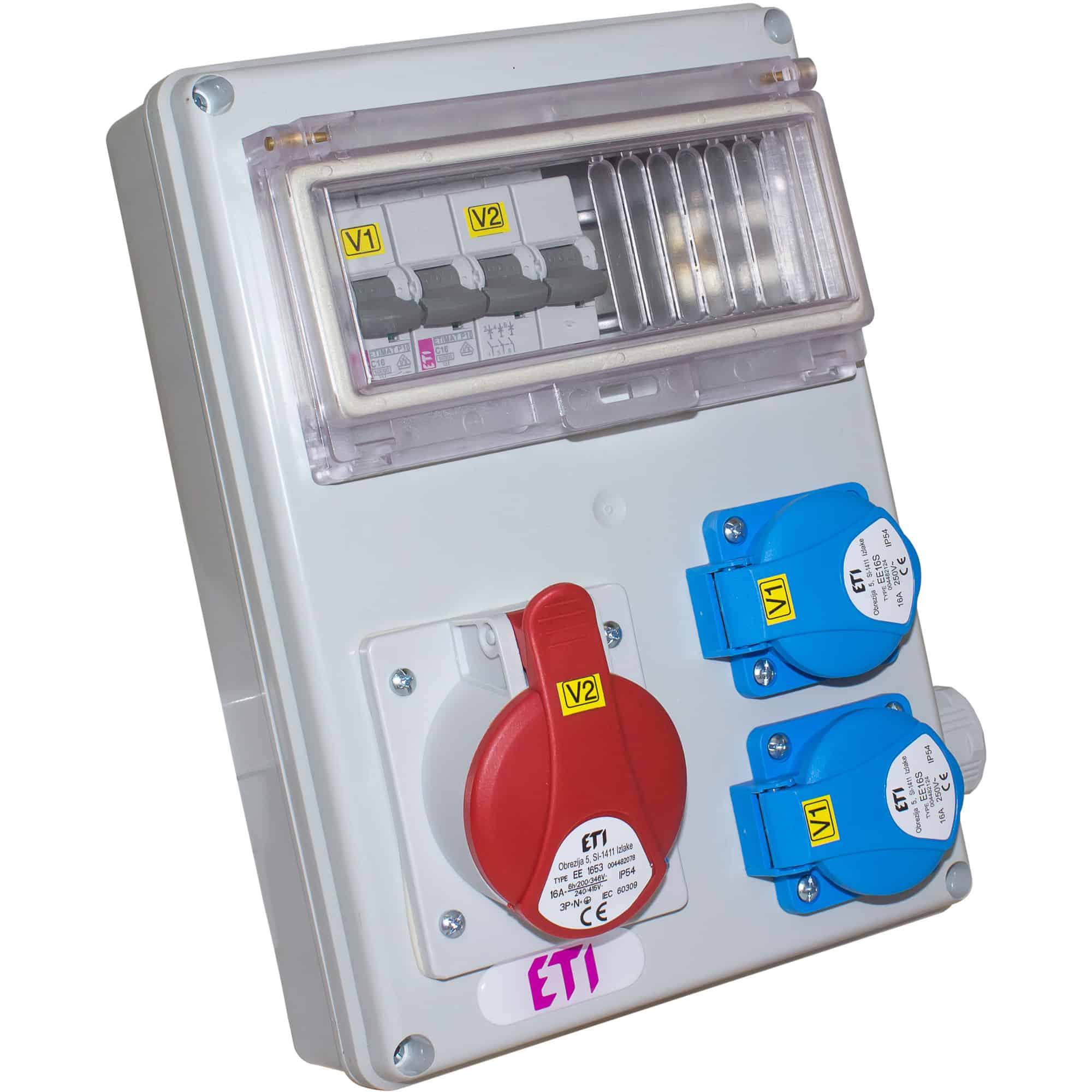 Tablou organizare santier trifazic/monofazic 11 module IP54, 230/415VAC, 32A - SKU: 4483304