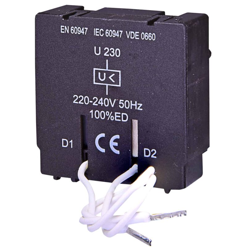 Bobina de declansare motor protector, minima tensiune, 230VAC - SKU:  4600180