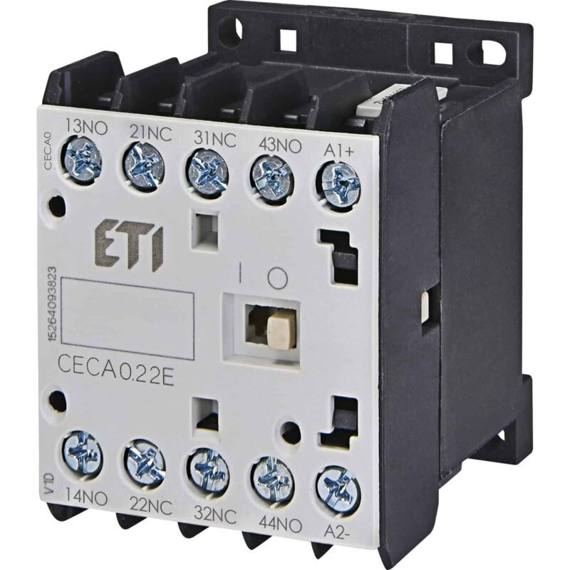Contactor mini ETI, 24VDC, 10A, 2ND+2NI - SKU:  4646010