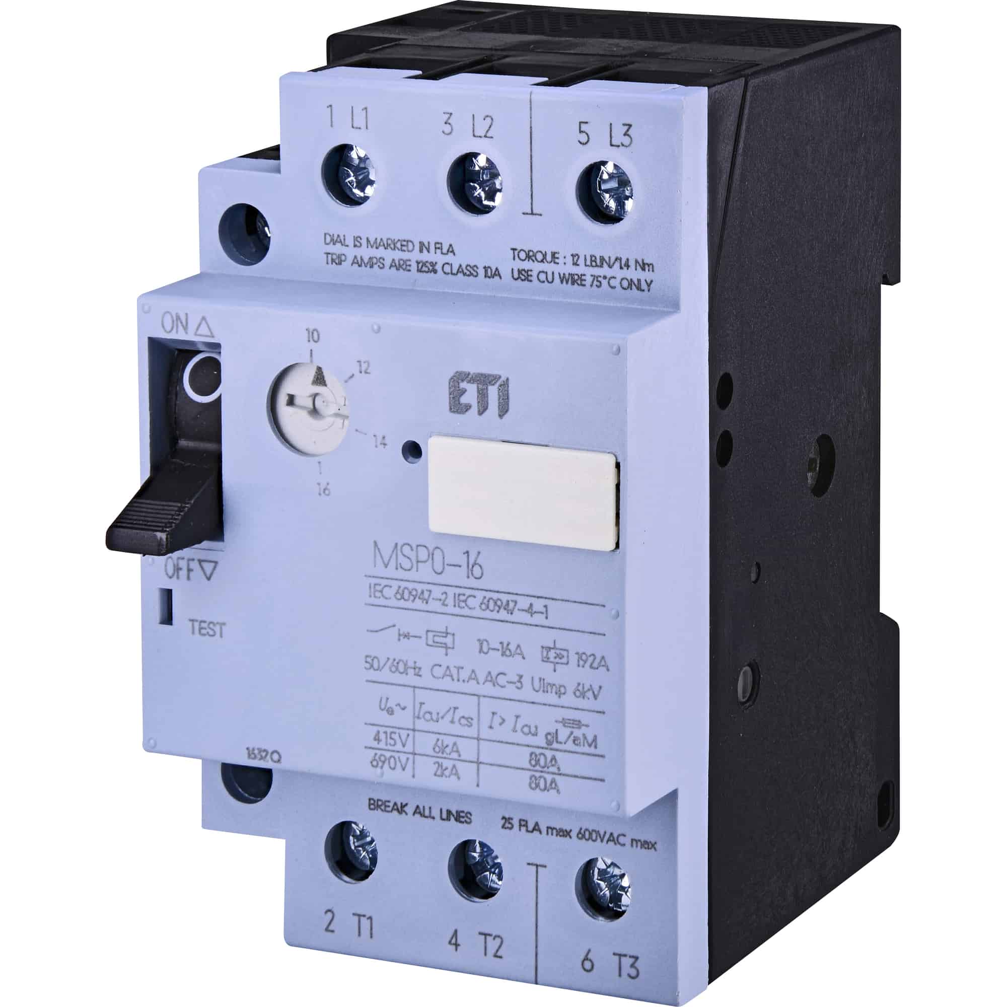 Intrerupator automat protectie motor MSP, 10-16A, 7.5 kW, cu retinere - SKU: 4646625