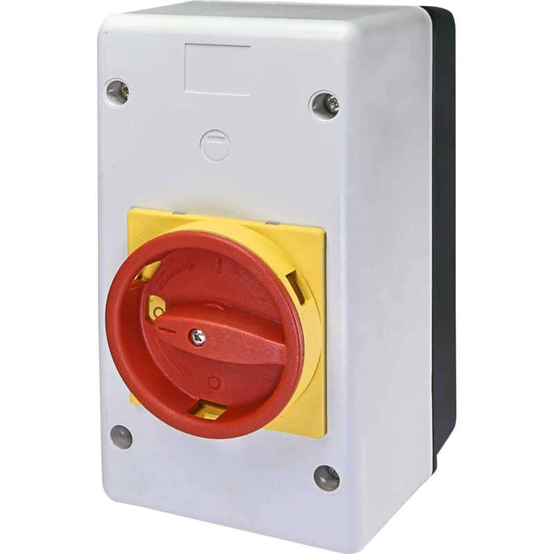 Cutie motor protector cu maner rotativ galben/rosu, MPE, IP55 - SKU:  4648034