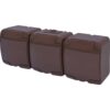 Priza tripla cu capac opac, aplicata, maro, IP44, 2P+E - SKU:  4668054