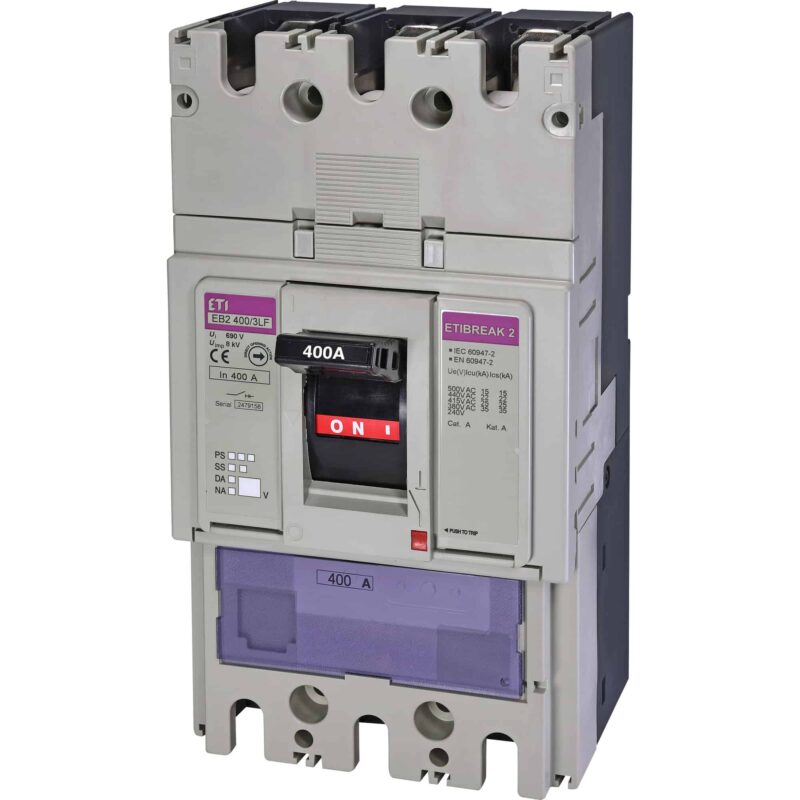 Intrerupator automat MCCB 400A, 4P, 36kA, reglabil - SKU:  4671094