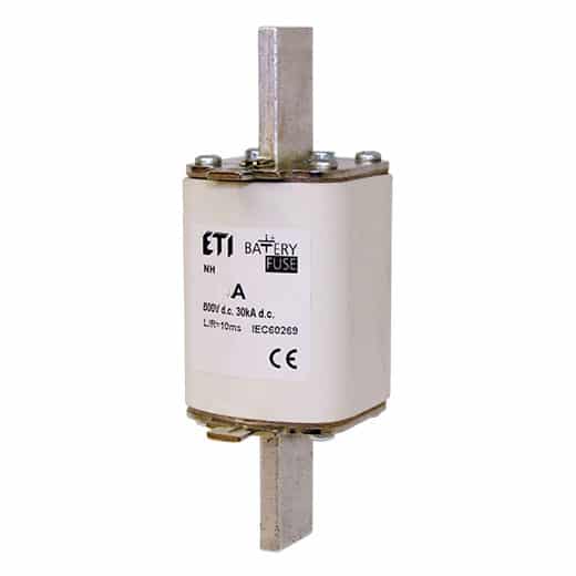 Siguranta fuzibila MPR fotovoltaica ETI, Gr.2, gBat, 200A, 30kA, 800VDC - SKU:  4724322