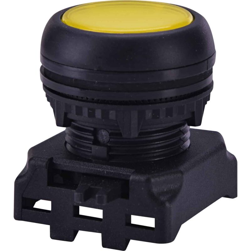 Buton de comanda ETI, cu revenire si LED, galben - SKU:  4771252