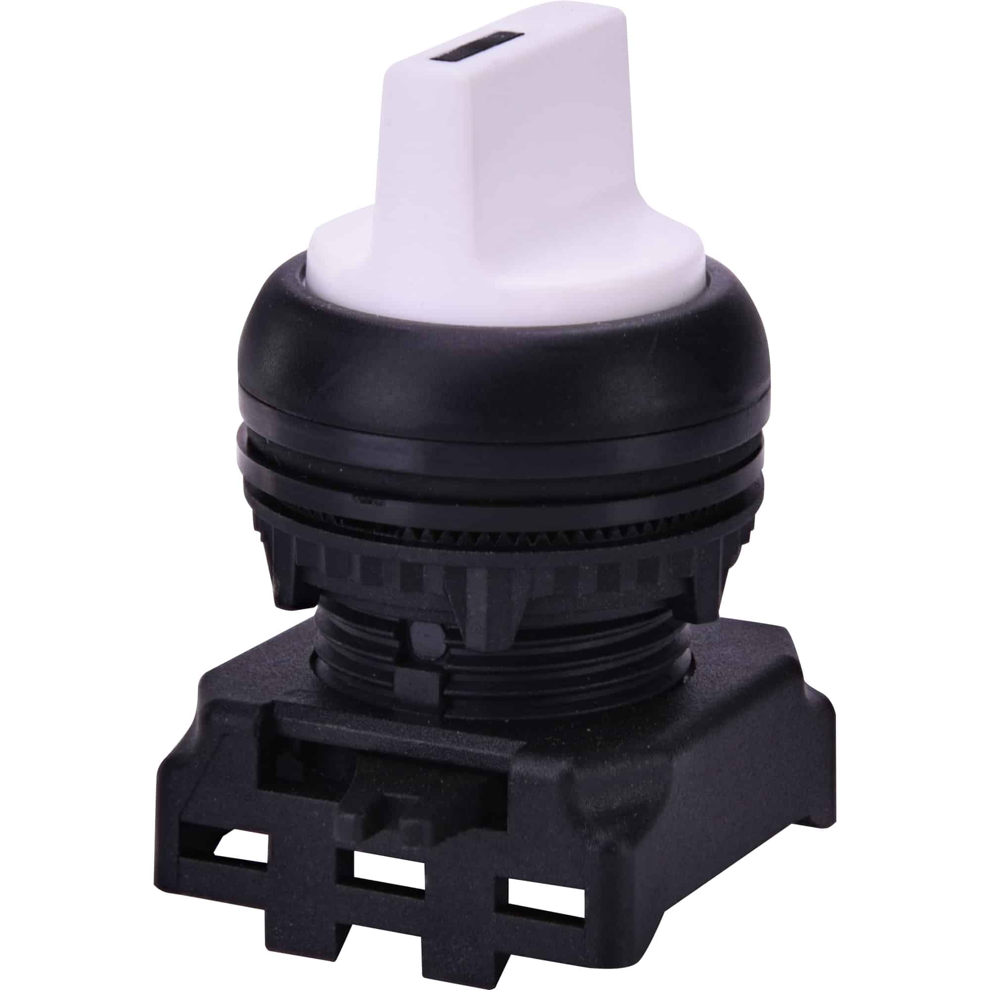 Comutator cu maneta scurta cu revenire, alb, 2 pozitii, 0-1 - SKU: 4771313