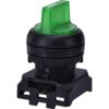 Selector rotativ cu maneta, 2 pozitii, fixare, iluminat verde, 45 grade - SKU:  4771334