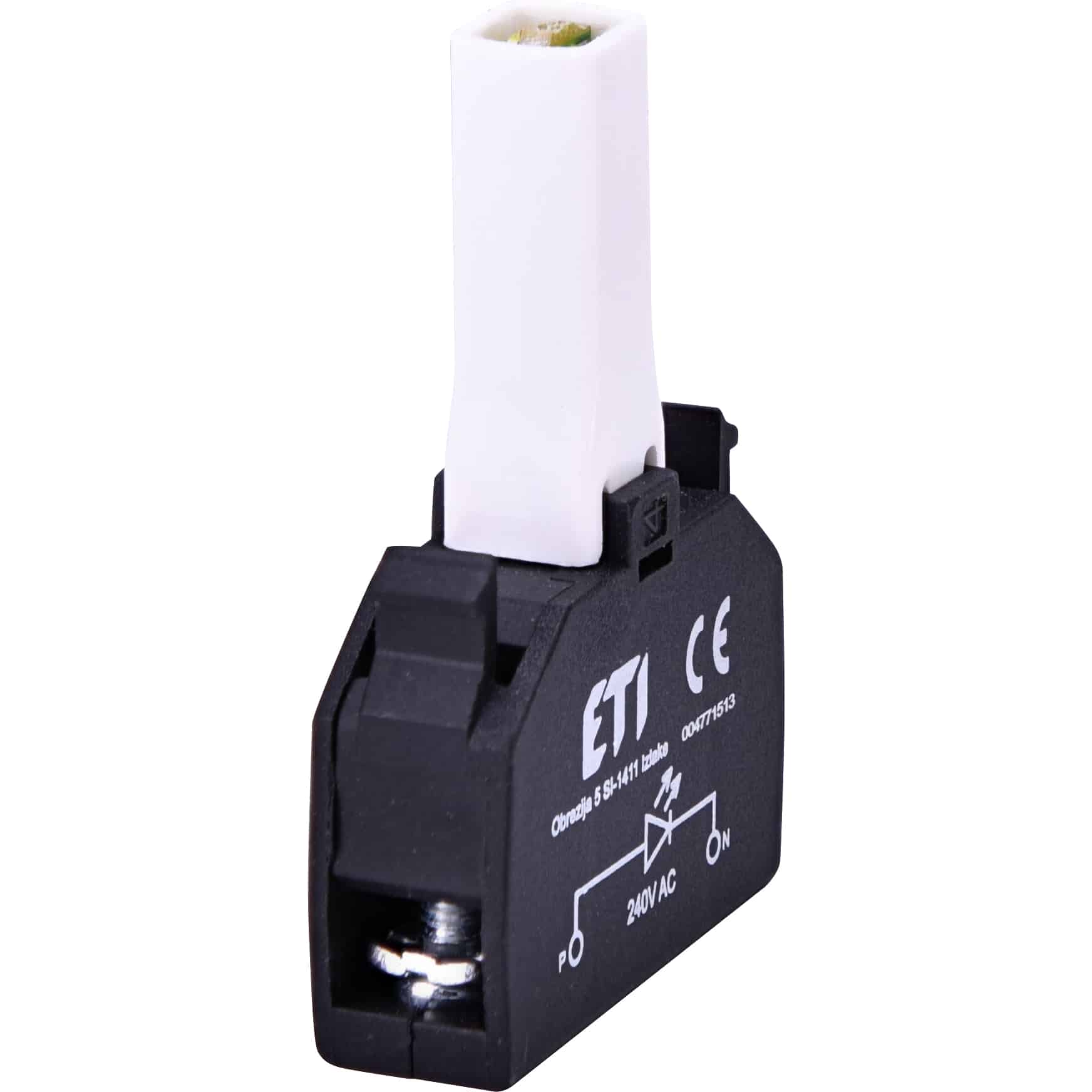 Soclu buton selector lampa semnalizare LED alb 24VAC/DC D22 - SKU: 4771513