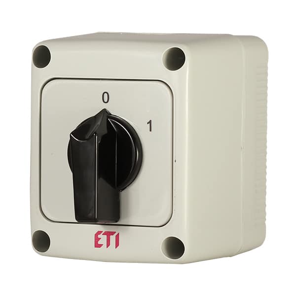 Comutator cu came ON-OFF, 4P, 16A, in cutie IP65 - SKU:  4773169