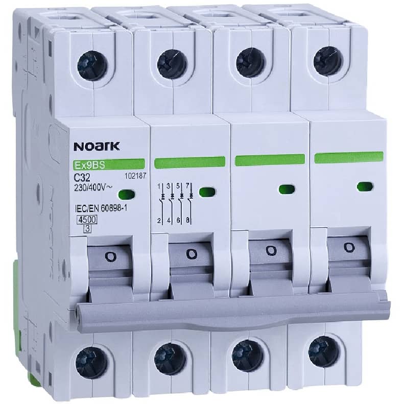 Siguranta automata tetrapolara 3P+N 25A curba C 4.5kA - SKU:  102186