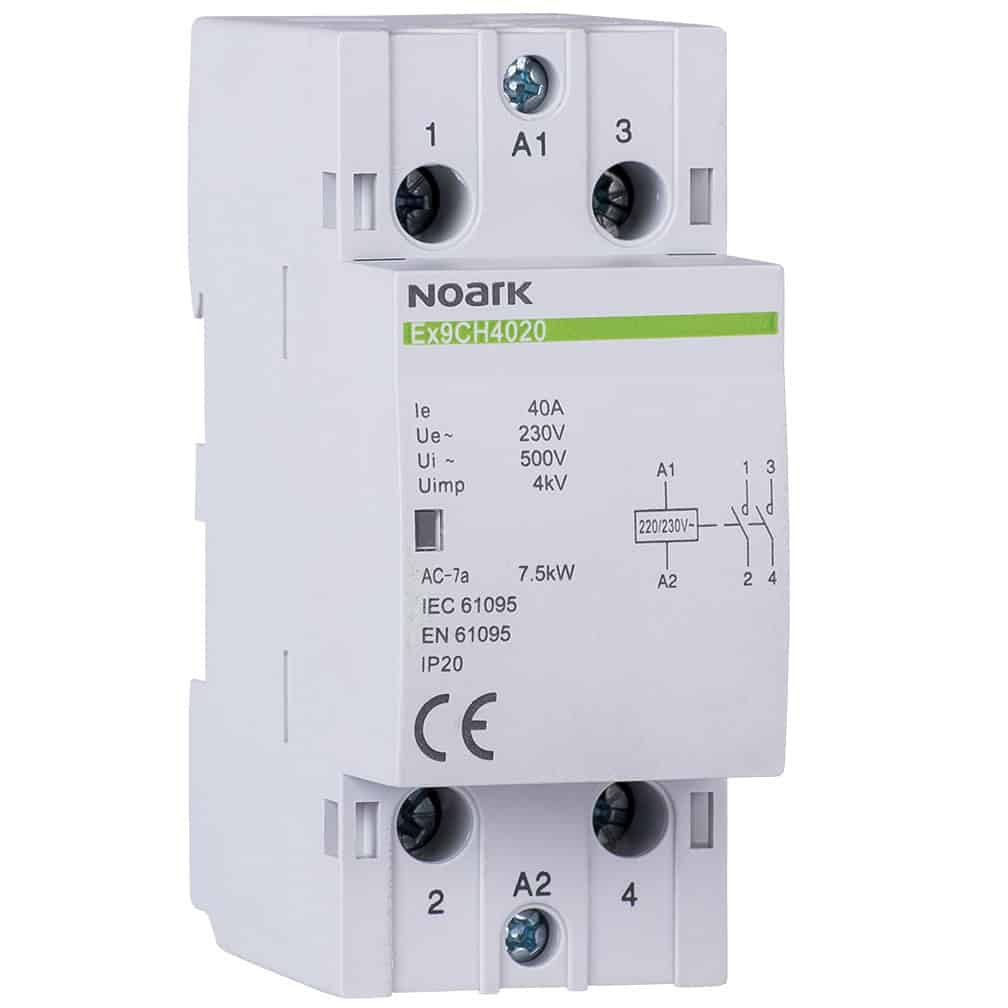 Contactor modular 24VAC, 2P, 40A, 2ND - SKU: 102415