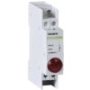 Lampa de semnalizare LED rosie 12V AC/DC pe sina DIN - SKU: 102430