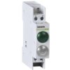 Lampa de semnalizare LED, verde/alb, 12VAC/DC, sina DIN - SKU: 102475