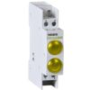 Lampa de semnalizare LED galben 230VAC/DC pentru sina DIN - SKU:  102503