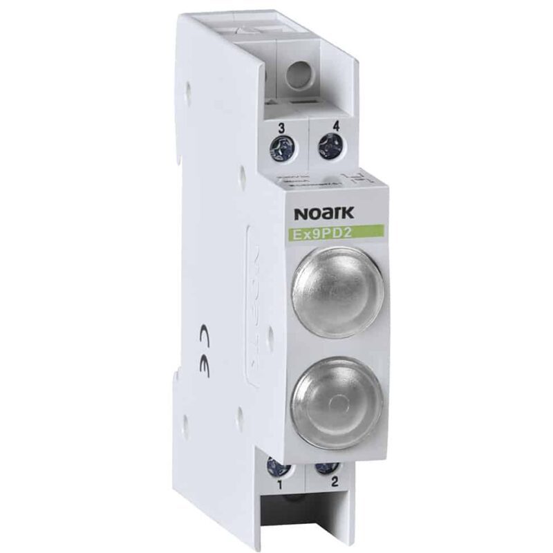 Lampa de semnalizare LED alba 230VAC/DC pentru sina DIN - SKU:  102528