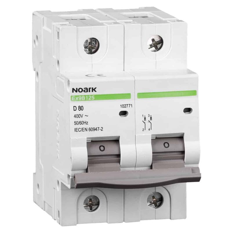 Siguranta automata bipolara 2P 63A curba B 25kA - SKU:  102750