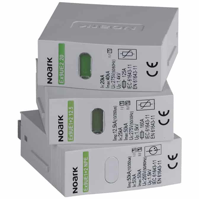 Limitator de supratensiune AC Noark, N-PE, eclator, tip C - SKU:  103346