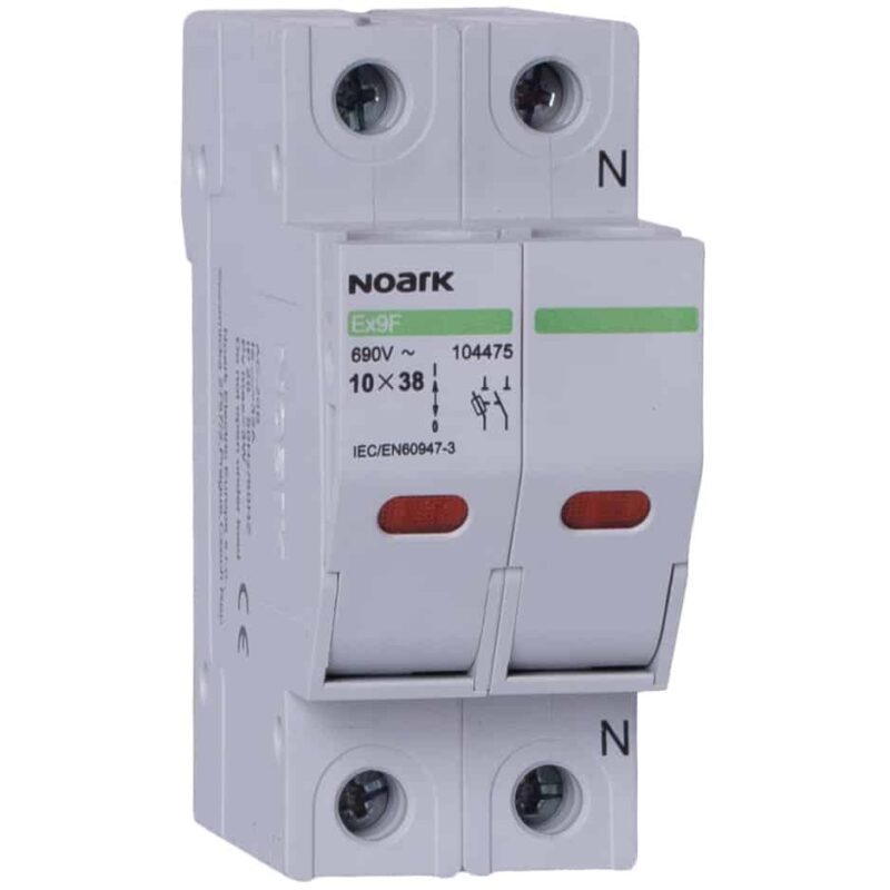 Separator tip sertar cu LED, 2P, 32A, 10x38mm, 400-690VAC - SKU:  104476