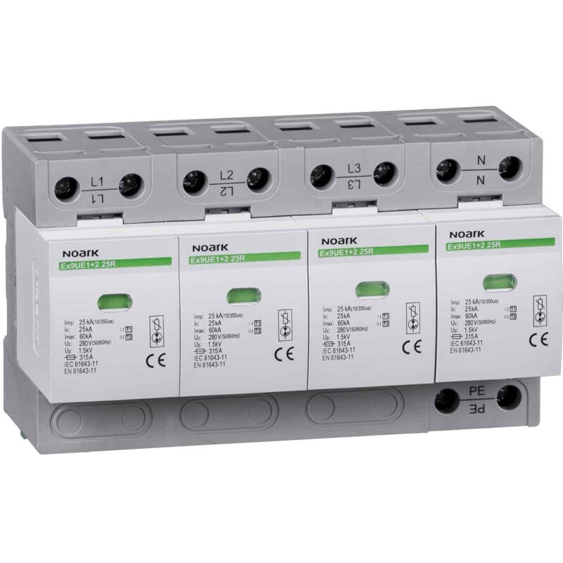 Descarcator supratensiune 4+0 debrosabil fara semnalizare 4P tip B+C 280VAC - SKU:  105507