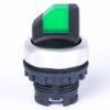 Comutator cu maneta scurta cu revenire luminoasa verde 0-1 - SKU:  105518