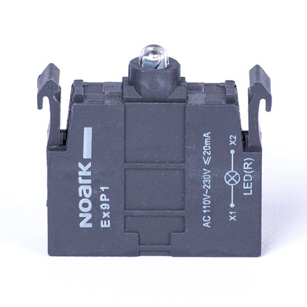 Soclu buton/selector/lampa semnalizare LED, rosu, 110-230VAC, D22 - SKU:  105591