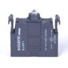 Soclu buton selector lampa semnalizare LED albastru 12VAC/DC D22 - SKU: 105606