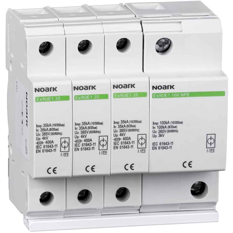 Descarcator supratensiune 3+1 compact 3P+N tip B 385VAC - SKU:  107118