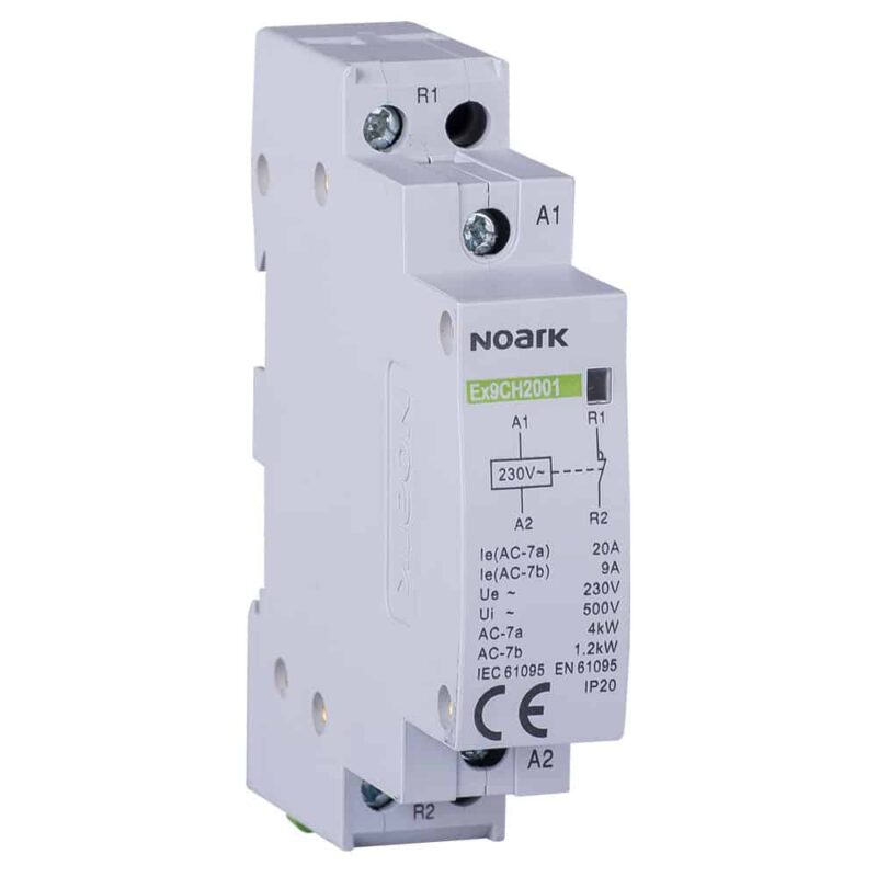 Contactor modular 2P 25A 2NO 230V AC - SKU:  107320