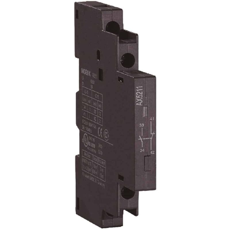 Contact auxiliar lateral motor protector 32A, 1ND+1NI - SKU:  108145