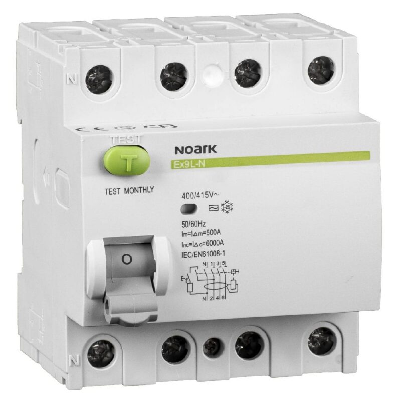 Disjunctor diferential trifazic 25A 100mA tip AC 6kA - SKU:  108335