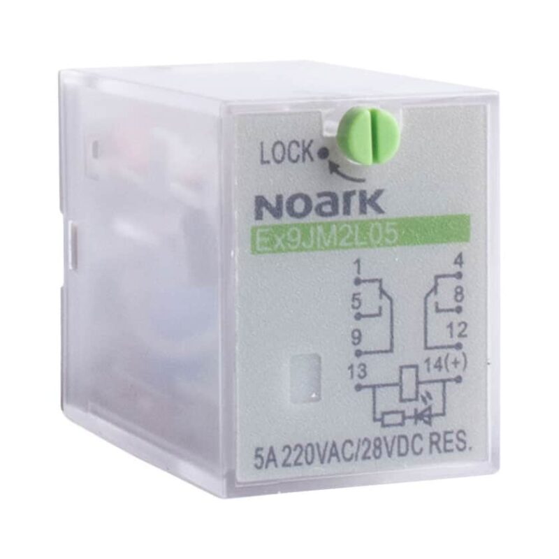 Releu intermediar 8 pini fisabili, 110VDC, 5A, 2CO - SKU:  110307