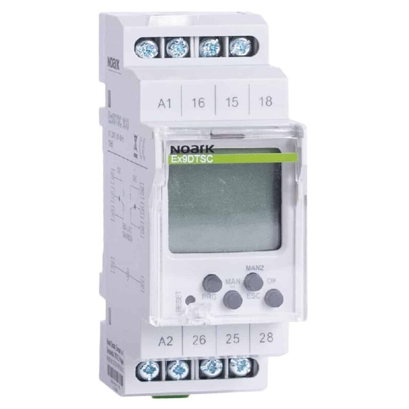 Ceas programabil digital zilnic-saptamanal 2M 10A 230VAC 2CO - SKU:  110555