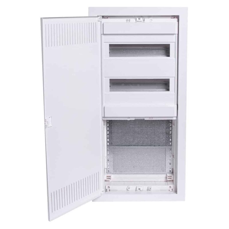 Tablou electric metalic incastrat PMF-C 48 module cu 2 placi de montaj - SKU:  110711