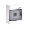 Tablou electric PVC, 4 module, aplicat, IP40, cu usa transparenta, PNS - SKU:  110815