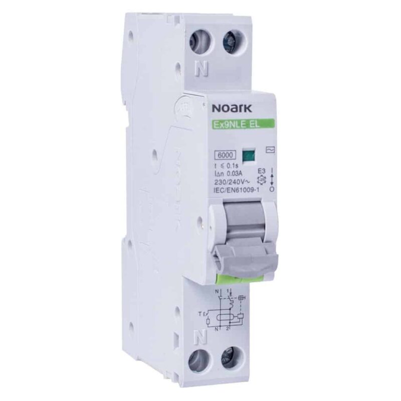Siguranta automata monofazica RCBO 6A, 30mA, curba C, 6kA, tip AC - SKU:  111153