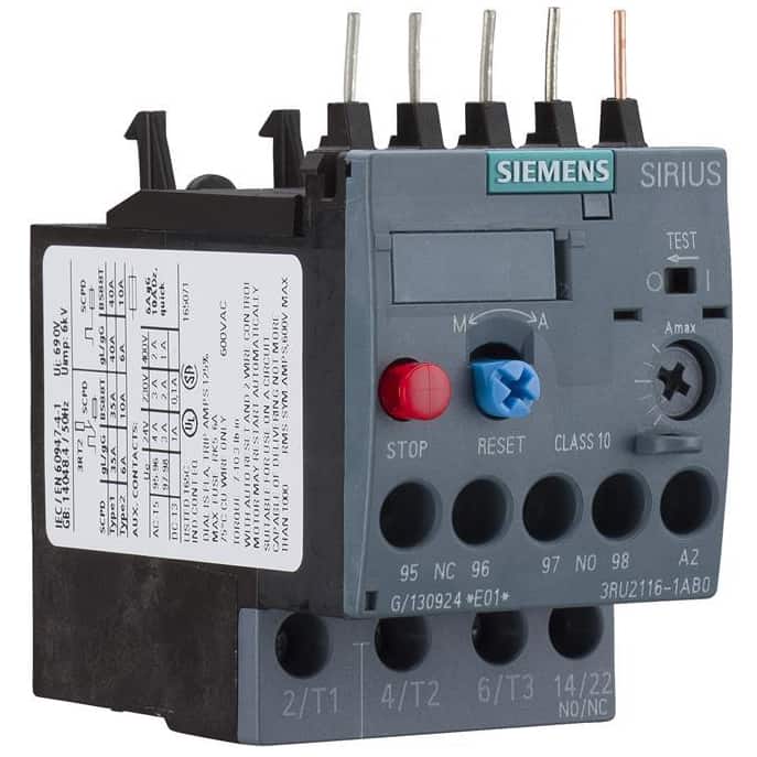 Releu termic de suprasarcina Siemens Sirius, 3.5-5A, 1NO+1NC - SKU:  3RU2116-1FB0